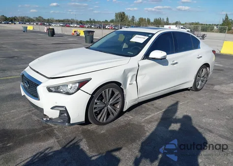 2020 Infiniti Q50 Sport z USA, uszkodzony, nr VIN JN1EV7AP5LM201548